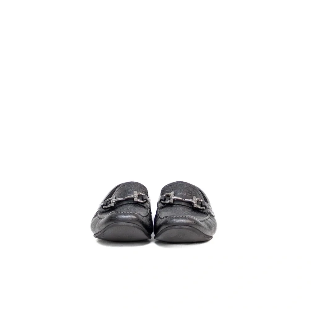 Salvatore Ferragamo Parigi Mini Chicco Leather Driving Loafers – Black‎ – US 9